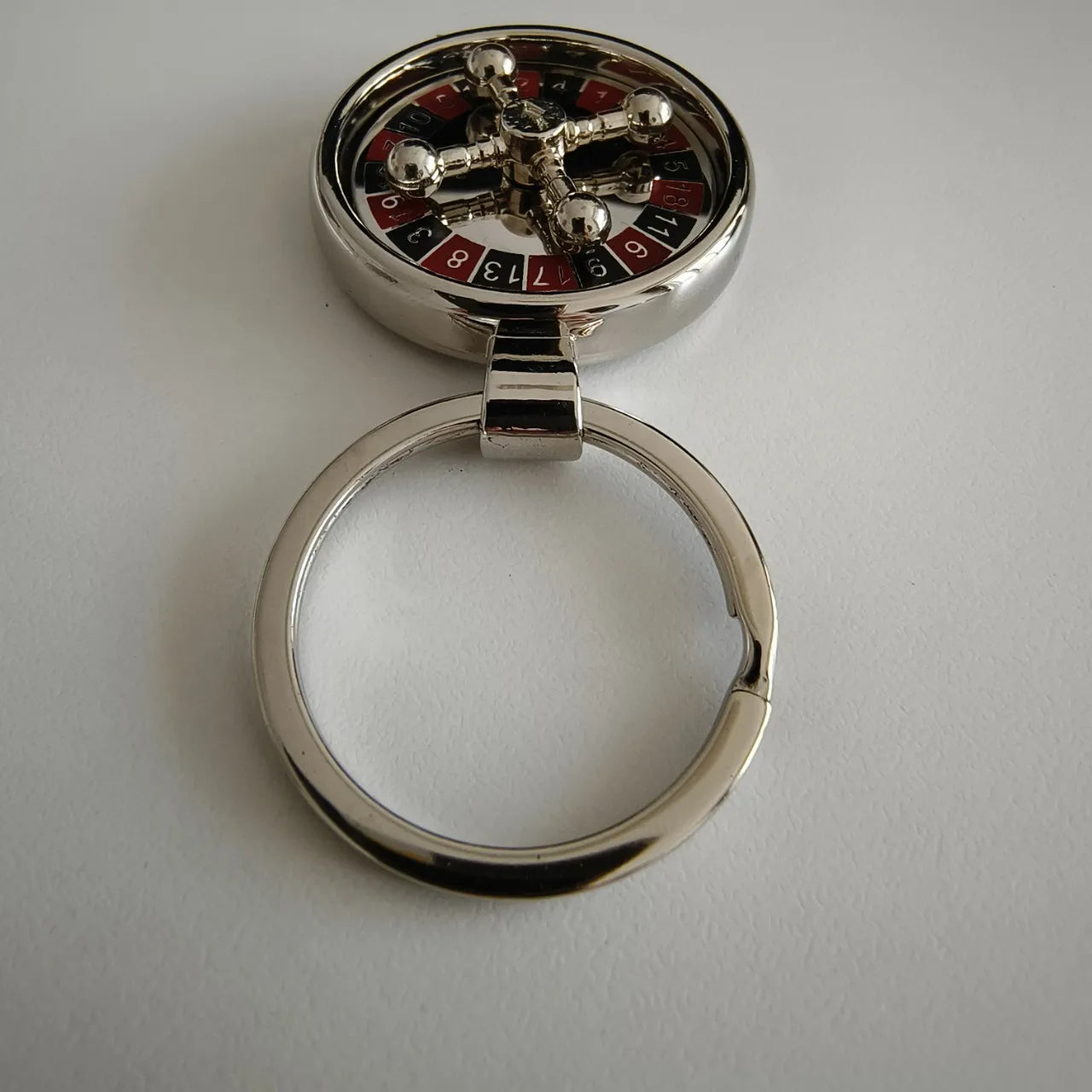 Casino Royale Roulette Wheel Fidget Keychain