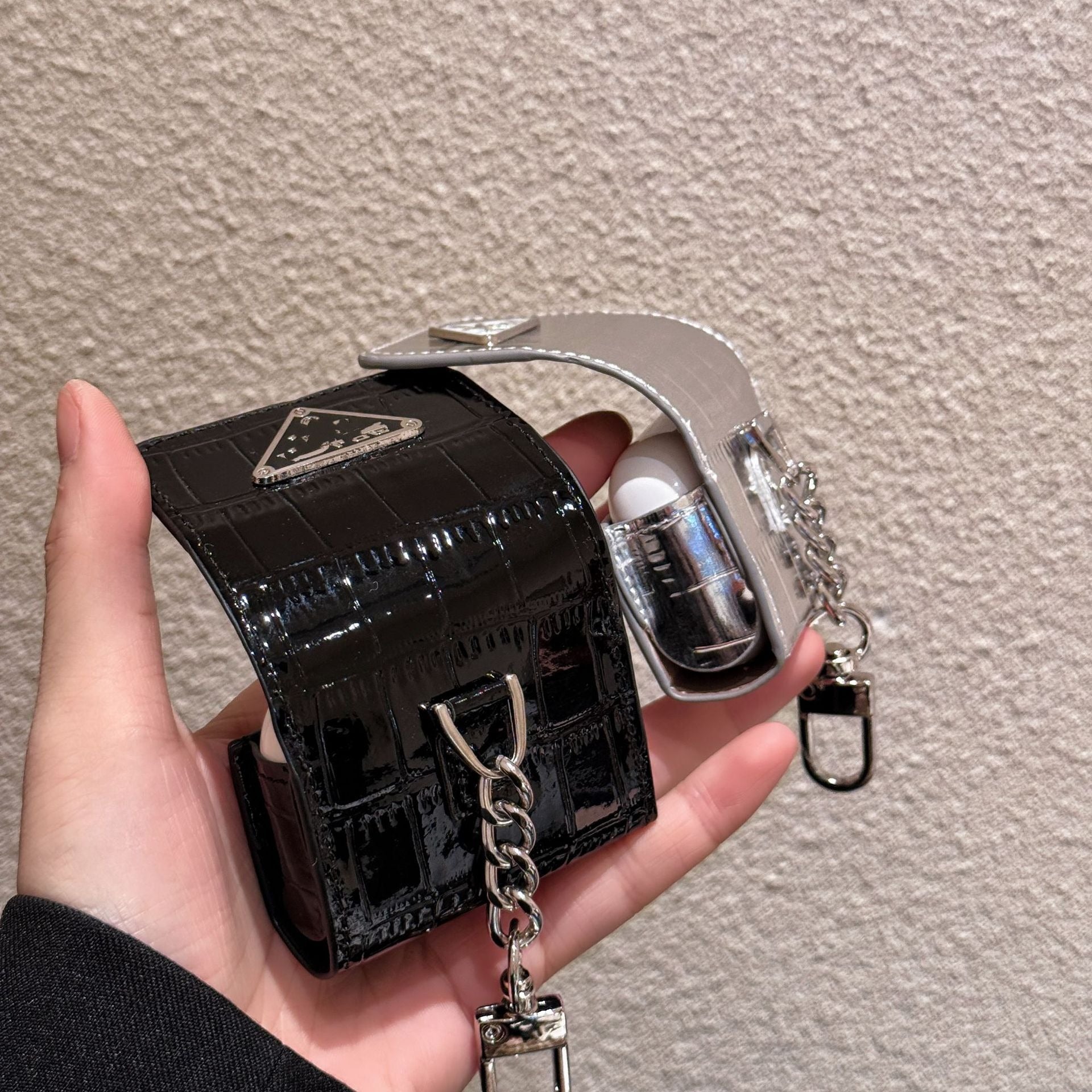 PRemium Avant-Garde Triangle Croc Case (For AirPods)