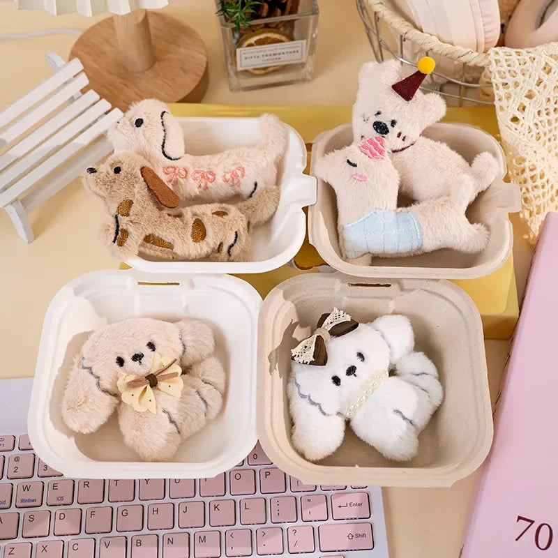 Posh Poodle Pup Plush Keychain
