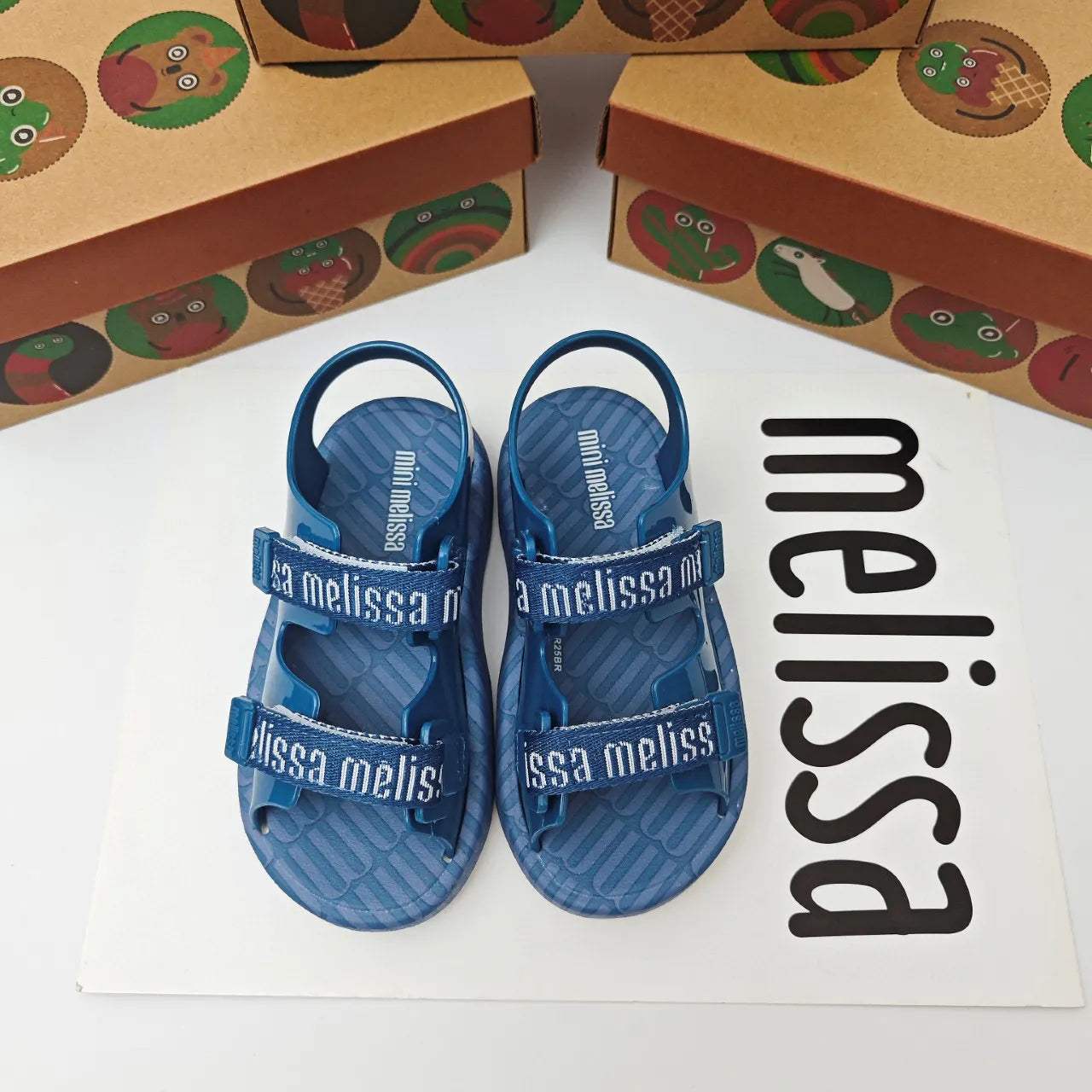 Mini Melissa Sweet-Scented Velcro Jelly Sandals