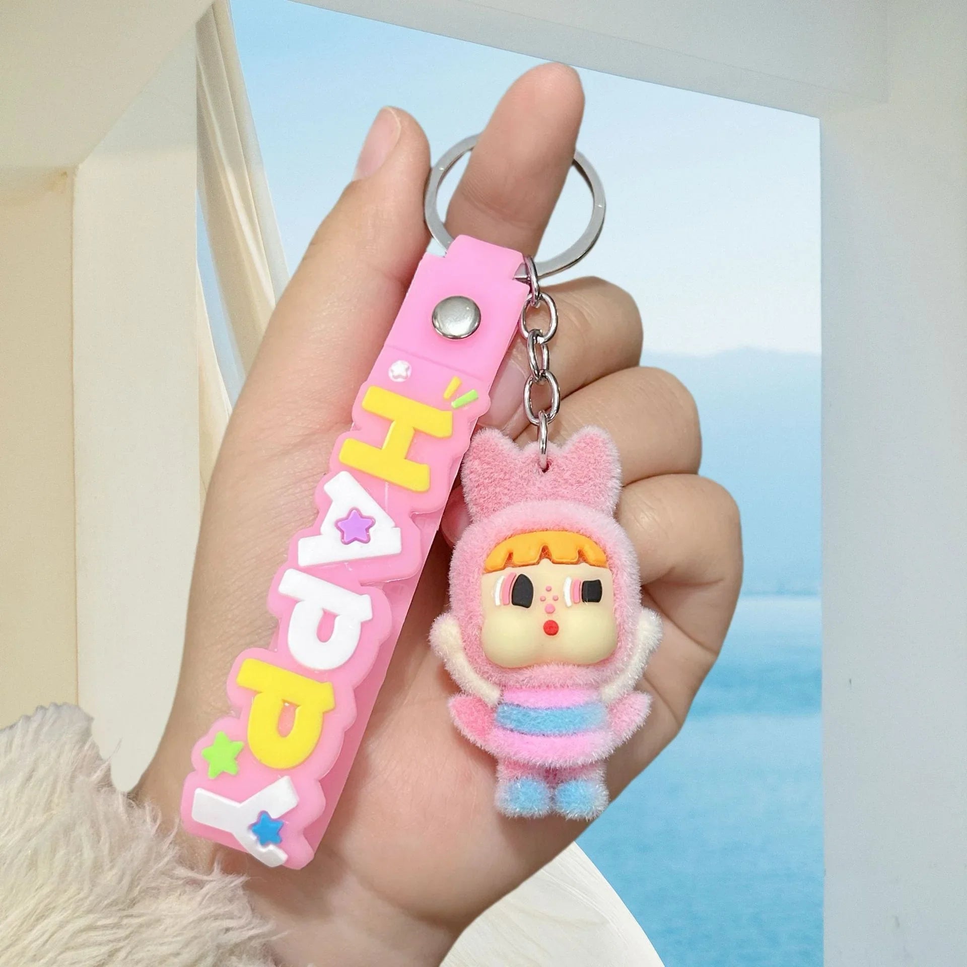 Cry Baby Happy Power Keychain