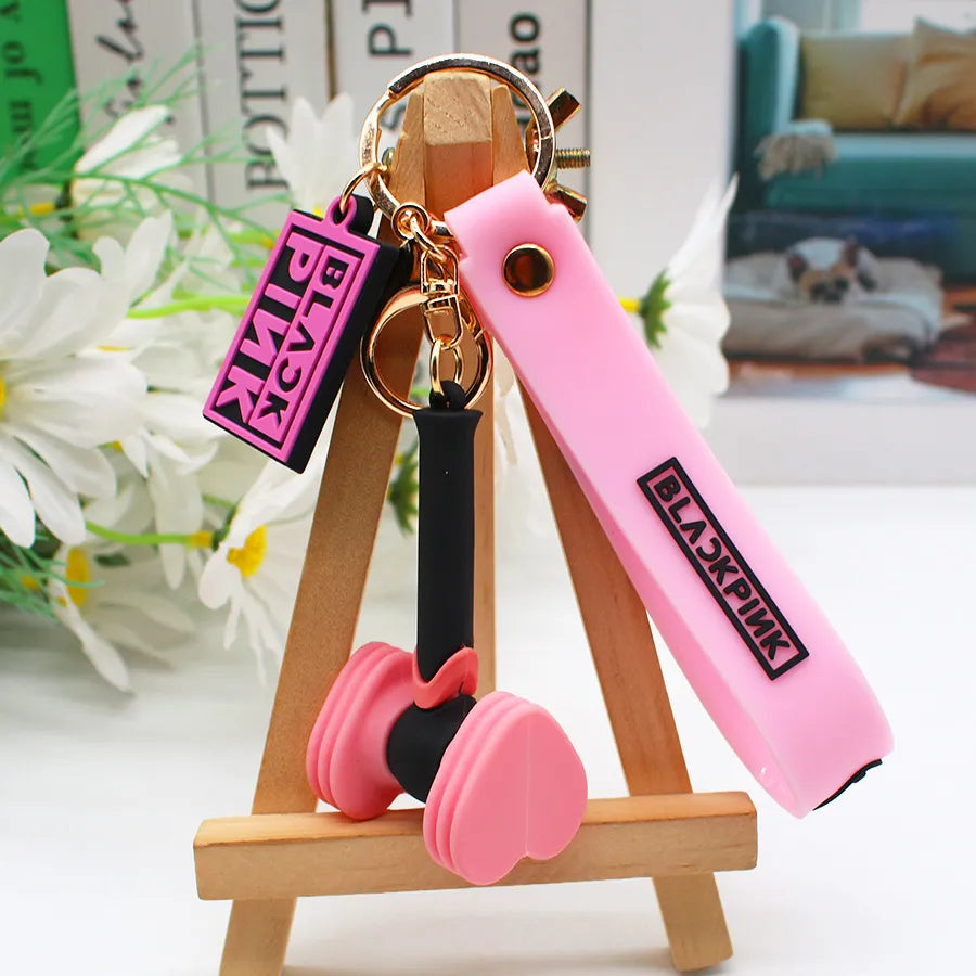 BLACKPINK Hammer Lightstick Silicone Lanyard Keychain