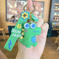 Dinosaur Run Fast Warning Keychain - Bear Hugs