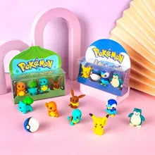 Pokimoen Champs 3D Eraser Figures (Set of 4)