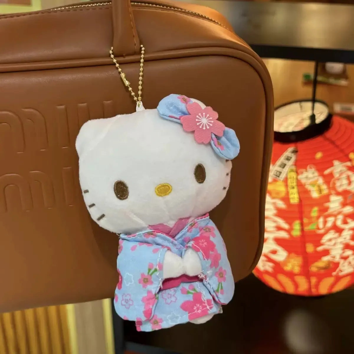 Hello Kitty Blue Kimono Plush Keychain