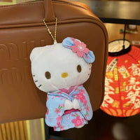Hello Kitty Blue Kimono Plush Keychain
