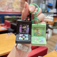 Mini Retro Arcade Fingertip Dance Machine Keychain