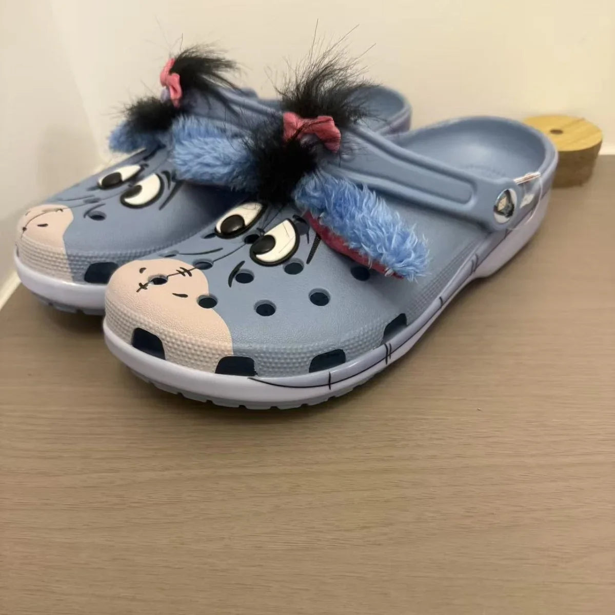 Eeyore Fuzzy Ears Comfy Clogs