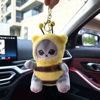 Mofusand Bee Series Plush Keychain