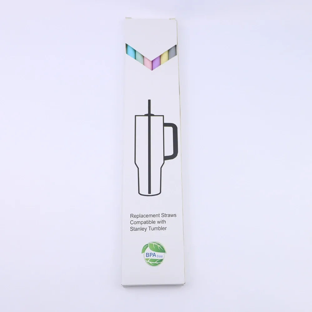 Universal Silicone Straws & Brush Set For Stanley Tumbler