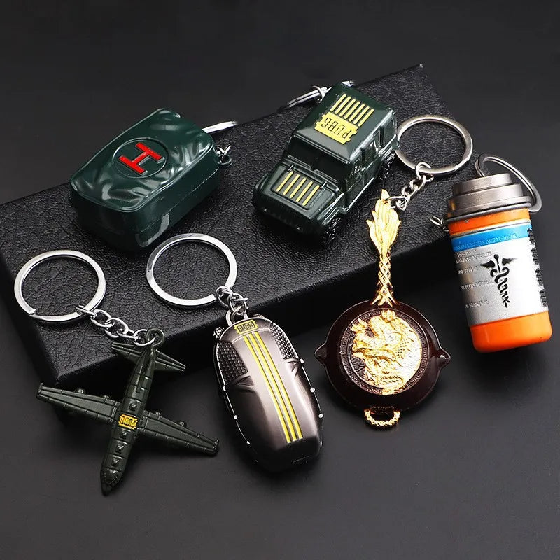 PUBG Battlegrounds Artillery Metal Keychains