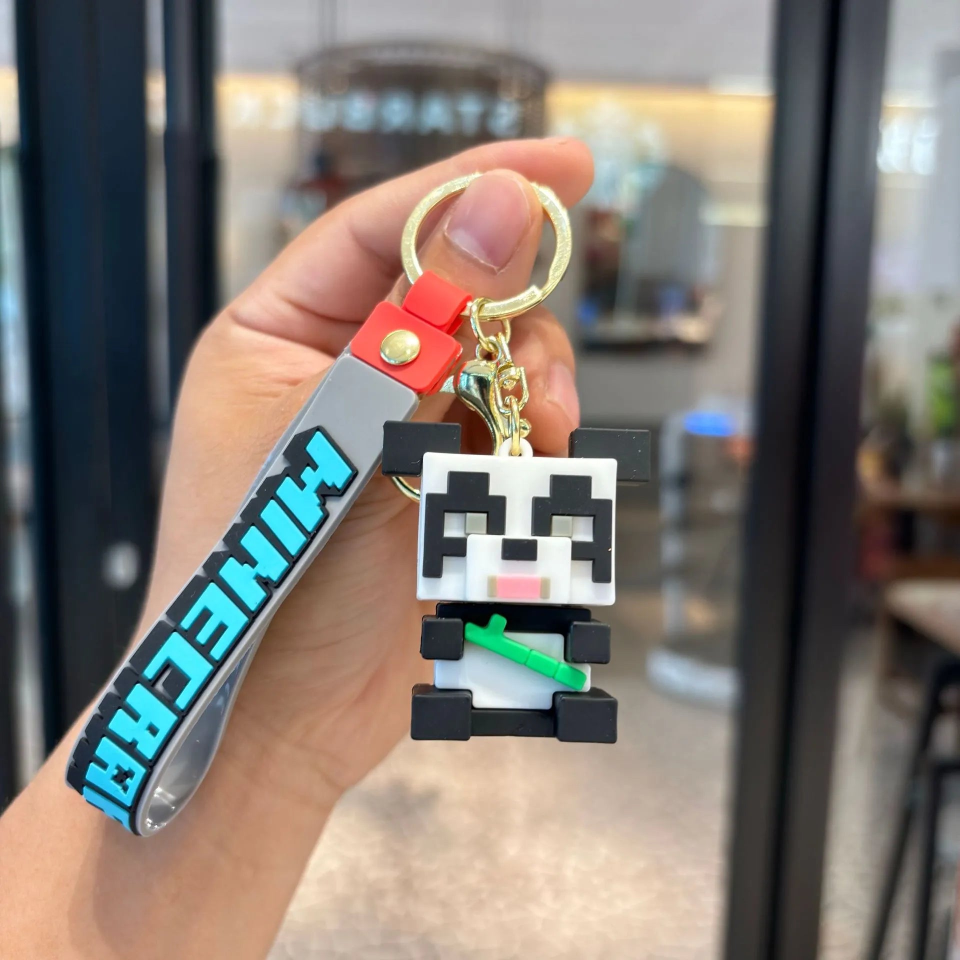 Minecraft Pixel Style Keychain