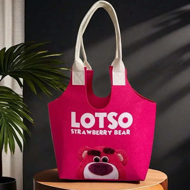 Premium Felt Character Tote Handbag