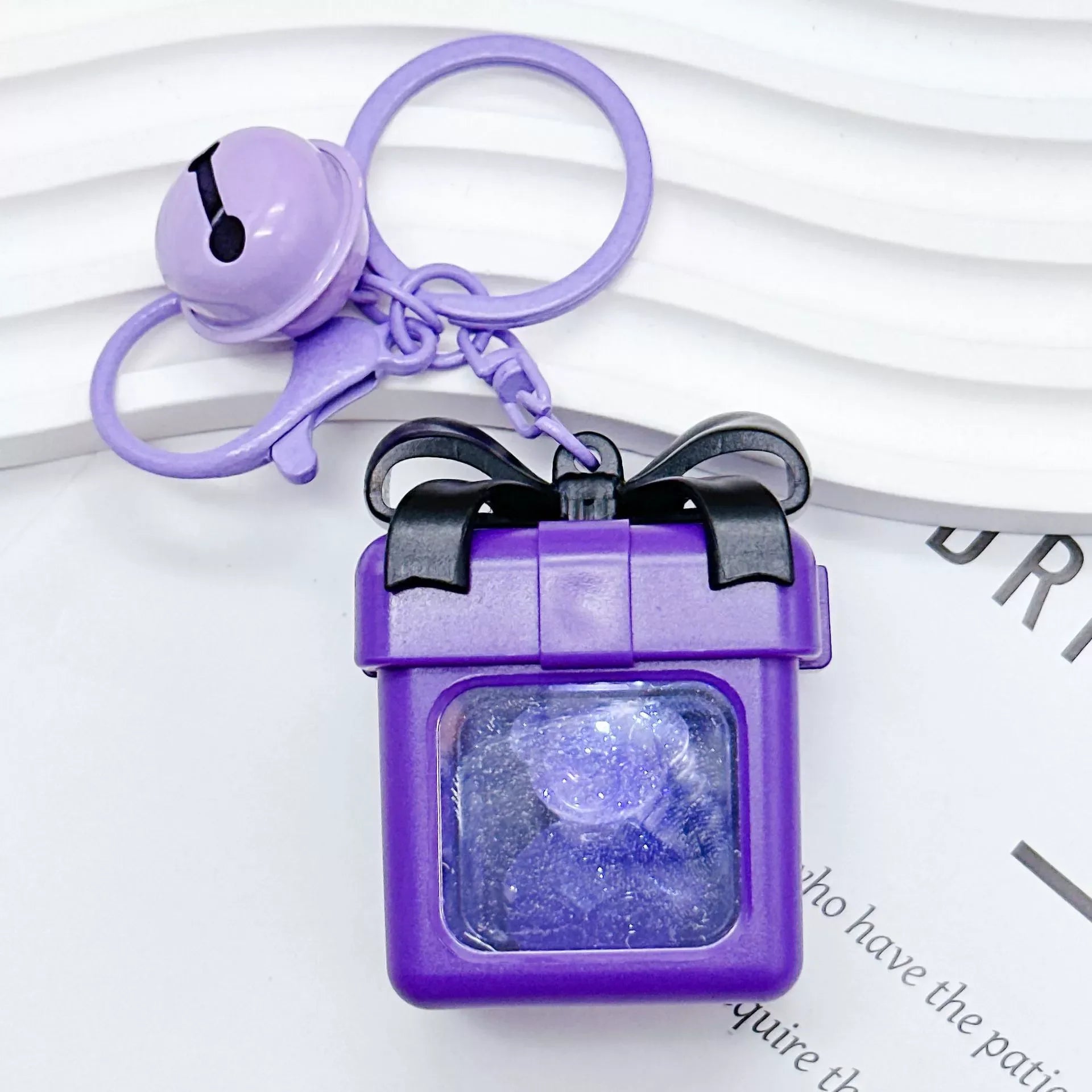 Illuminated Beary Gift Box Keychain