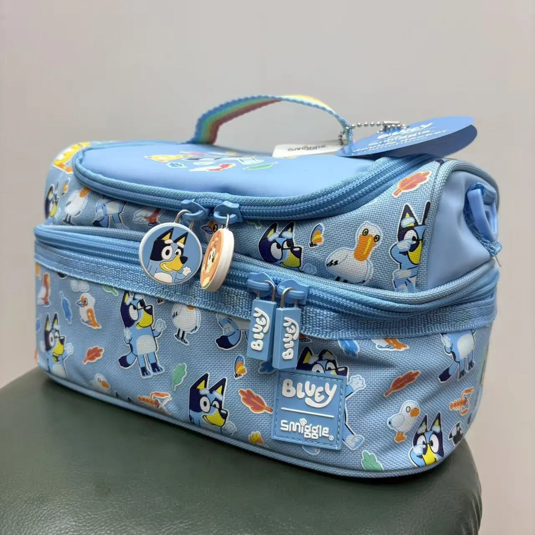 SMGL Bluey Tropical Bushland Double Decker Insulated Lunch Bag