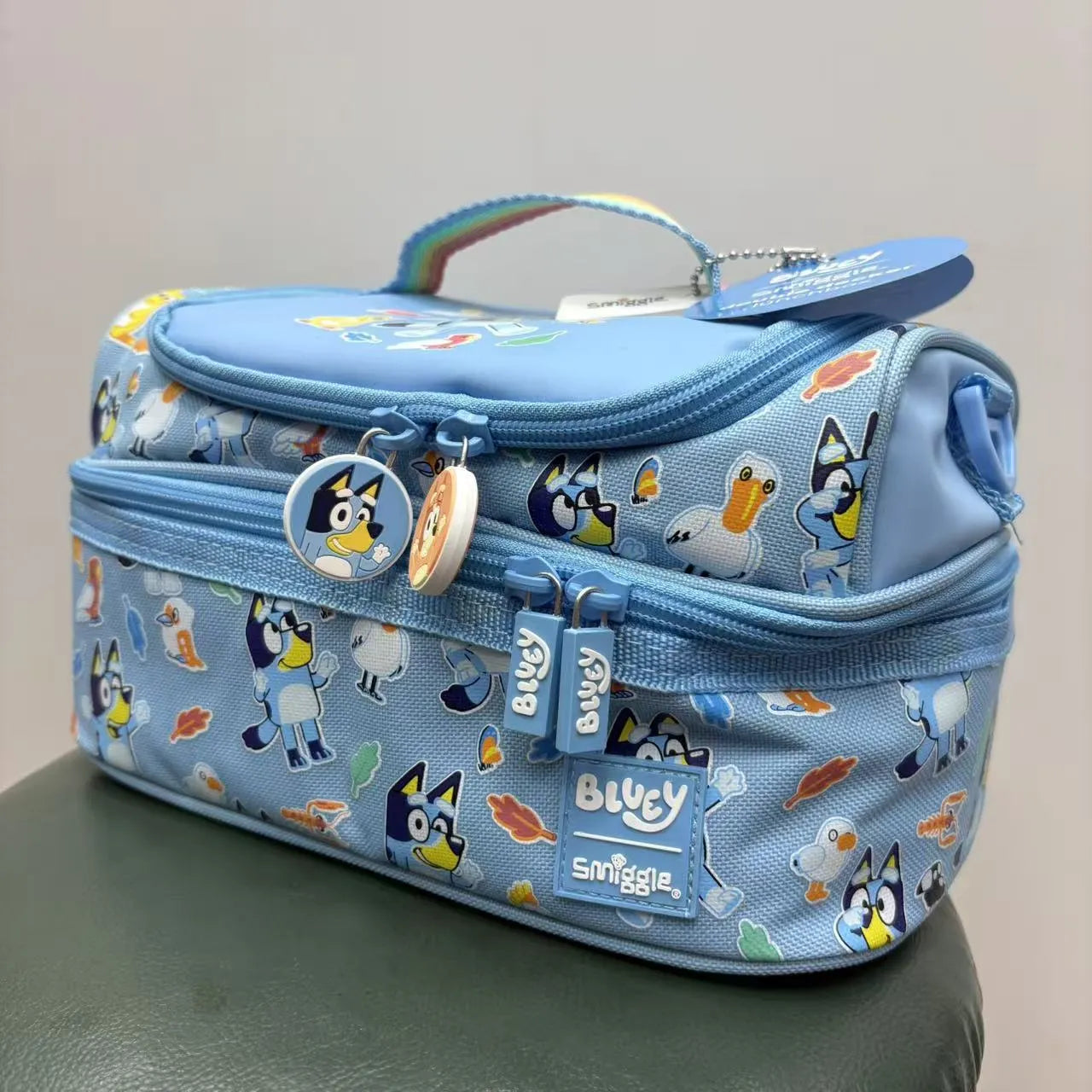SMGL Bluey Tropical Bushland Double Decker Insulated Lunch Bag