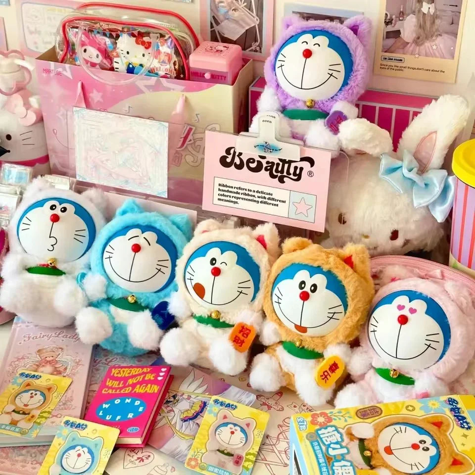 Doraemon Lucky Cat Plush Blind Box