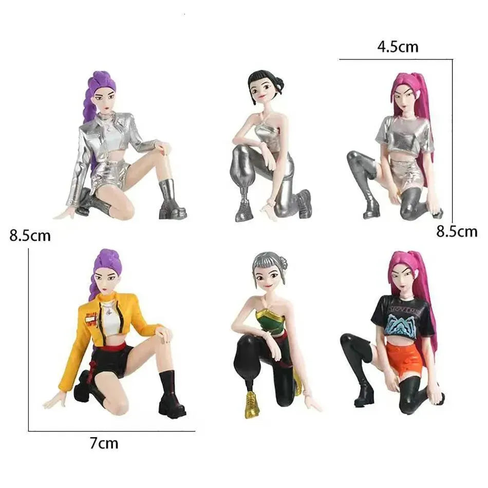 K-Pop Demon Hunters Kneeling Posture Figures