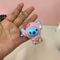 Stitch Eat Before Sleep Squishy Keychain