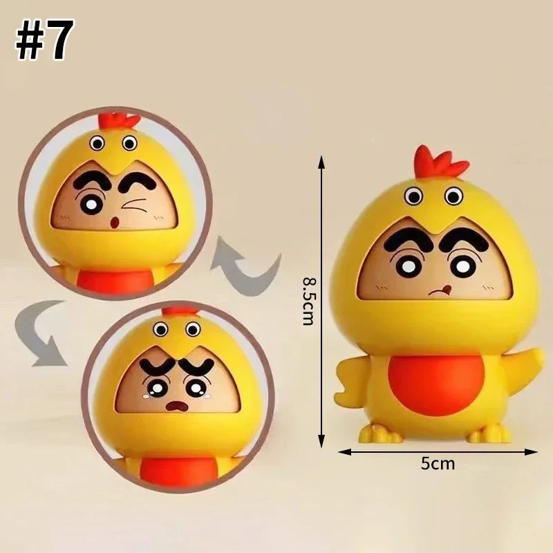 Shinichan Cheeky Chicken Expression Keychain