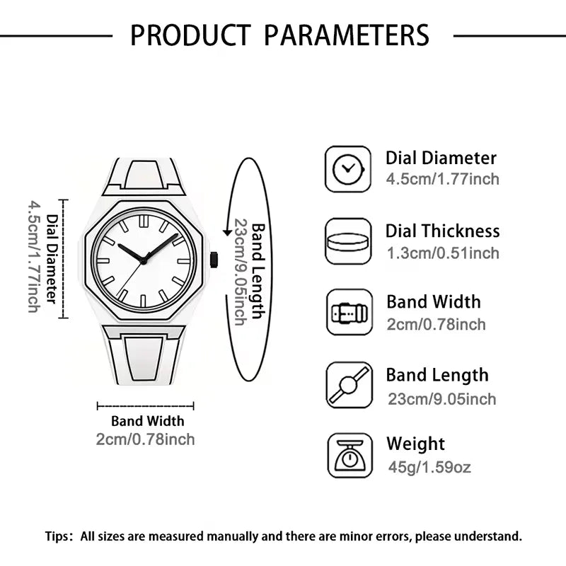 Urban Cel-Shaded Monochrome Dimension Sports Watch