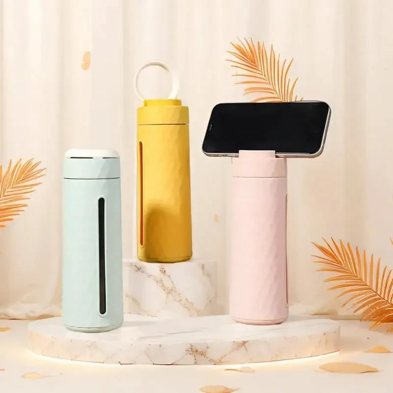 Built-in Mobile Holder Water Bottle (420 ml)