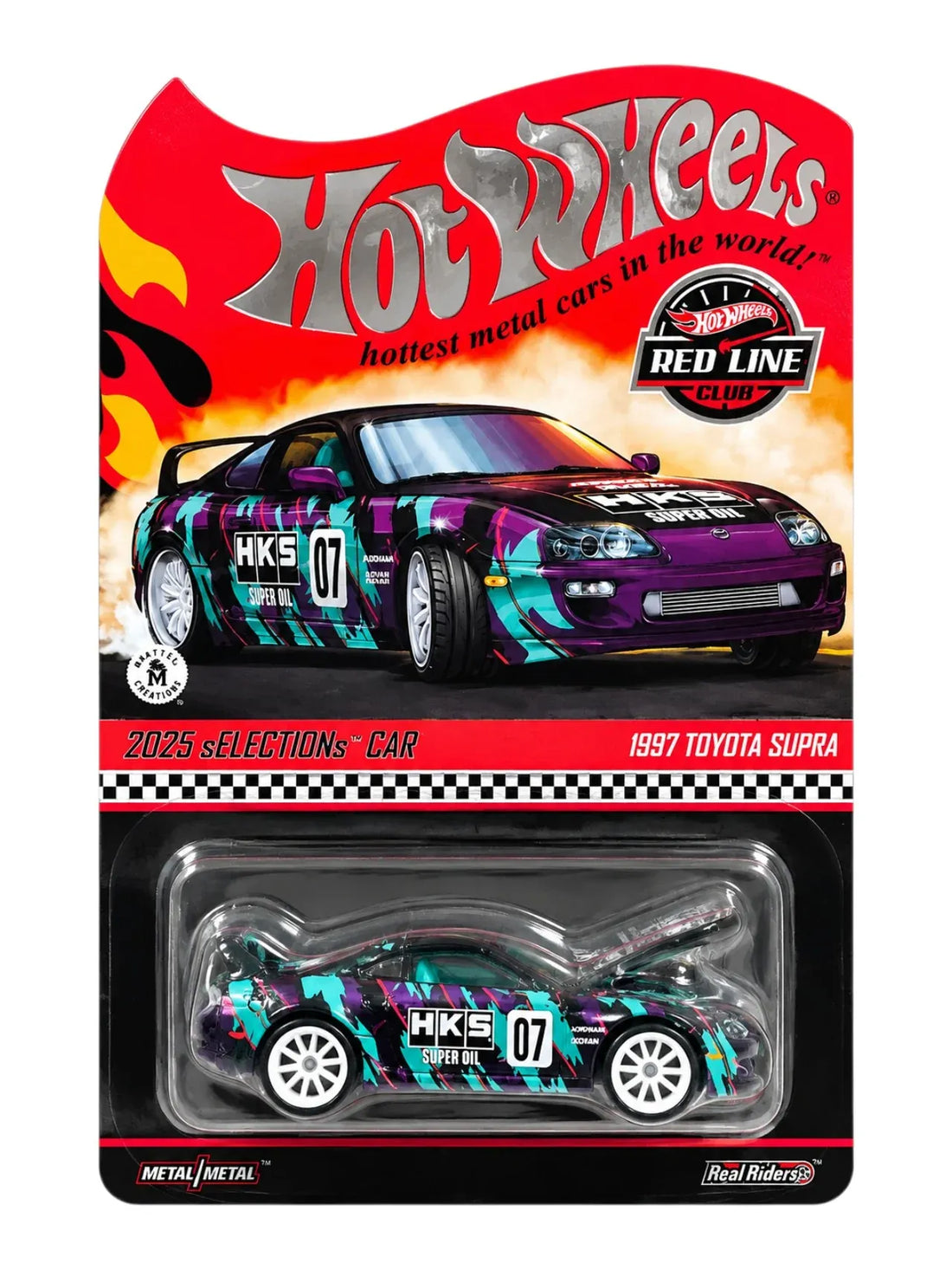 Hot Wheels RLC 1997 Toyota Supra HKS Super Oil Die-Cast