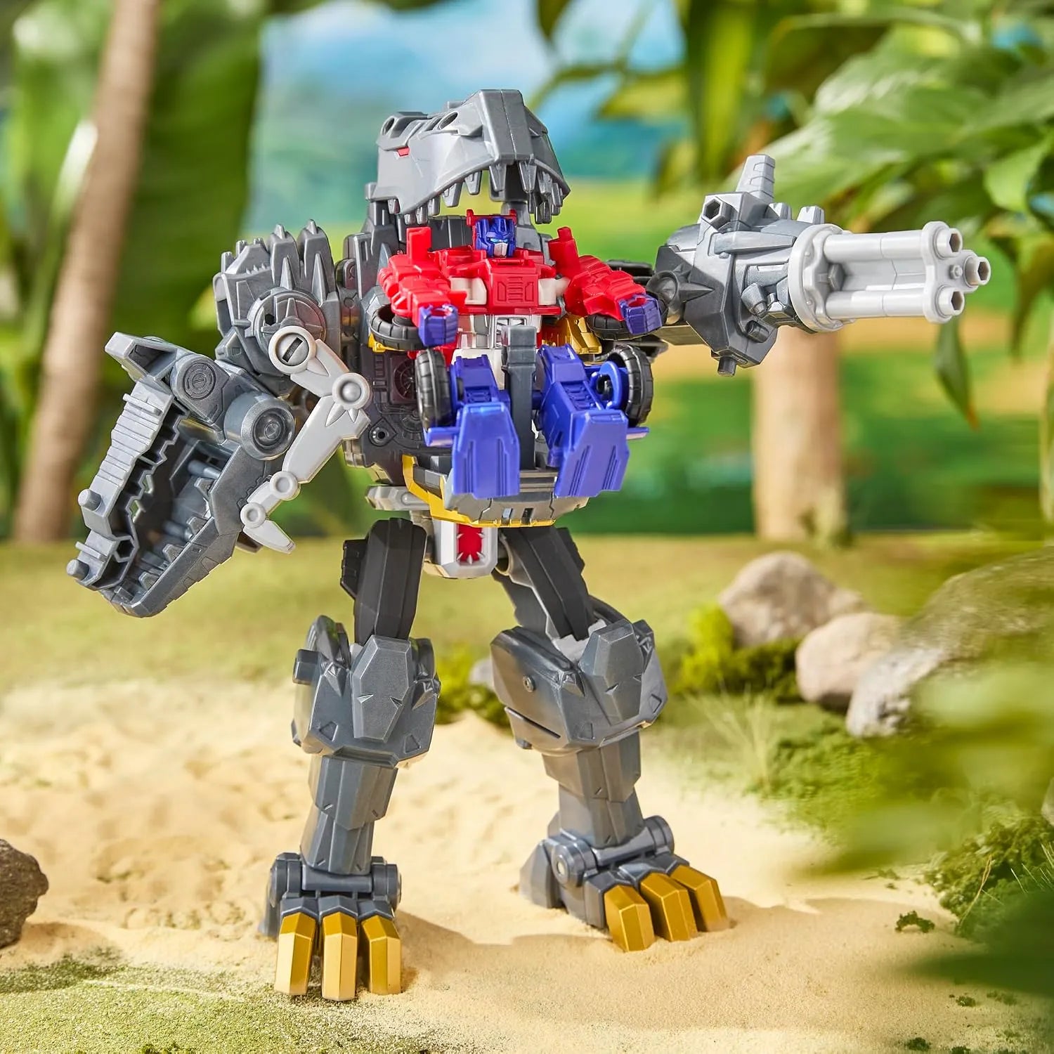 Transformers Cyberworld Grimlock Chomp and Battle Figure