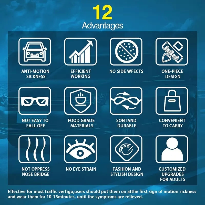Voyager Horizon Anti-Motion Sickness Glasses