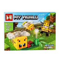 My World Minecraft Bee Farm Building Block Set