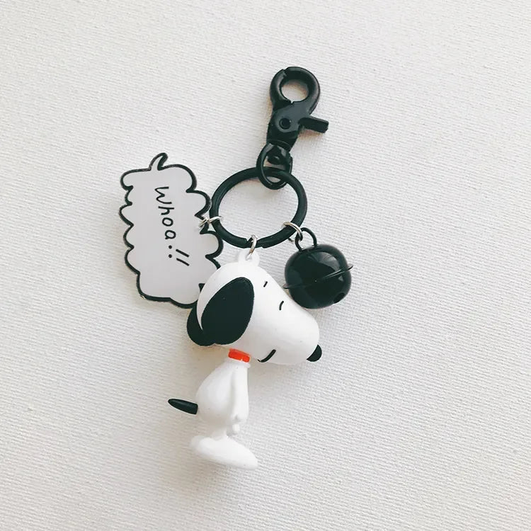Peanuts Charm Message Keychain