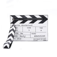 Wonderland Clapperboard Wristlet Clutch