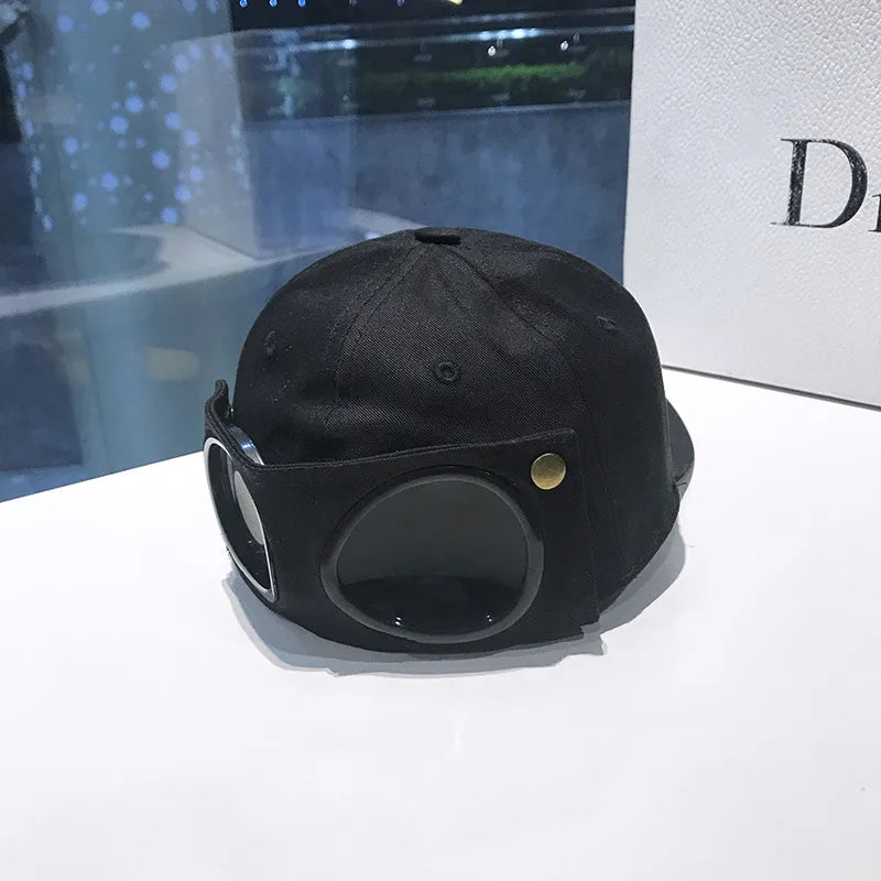First Lens Hip Hop Aviator Sunglasses Cap