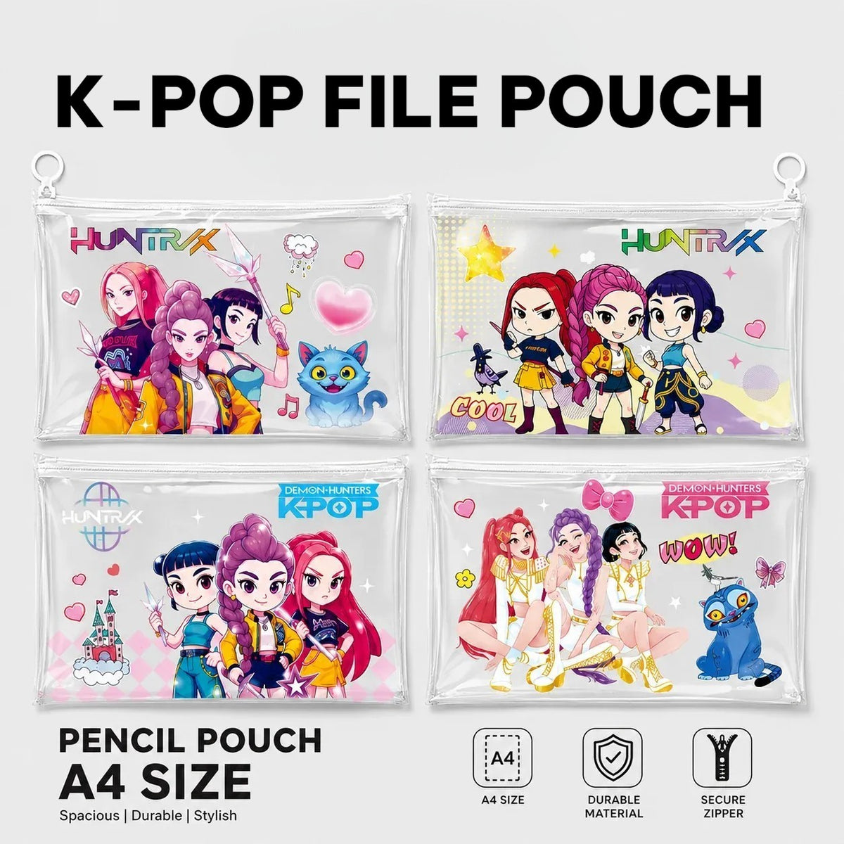 K-Pop Demon Hunters A4 Document Pouch