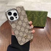 G-Crest Monogram Canvas Phone Case (For iPhone)