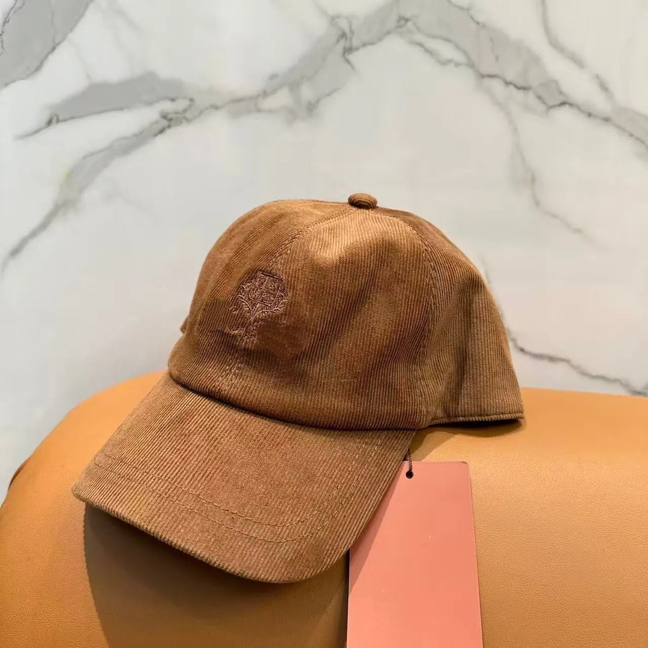 Lora Pianei Corduroy Soft-Top Baseball Cap