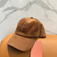 Lora Pianei Corduroy Soft-Top Baseball Cap