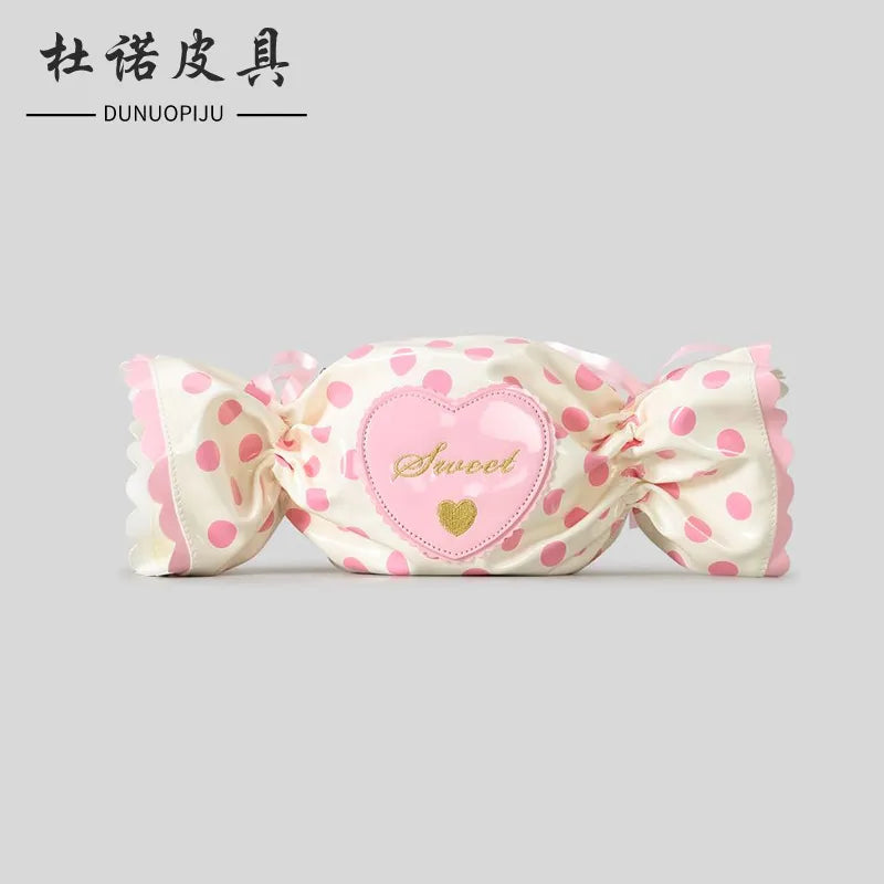 Berry-Sweet Bonbon Twist Candy-Shaped Bag