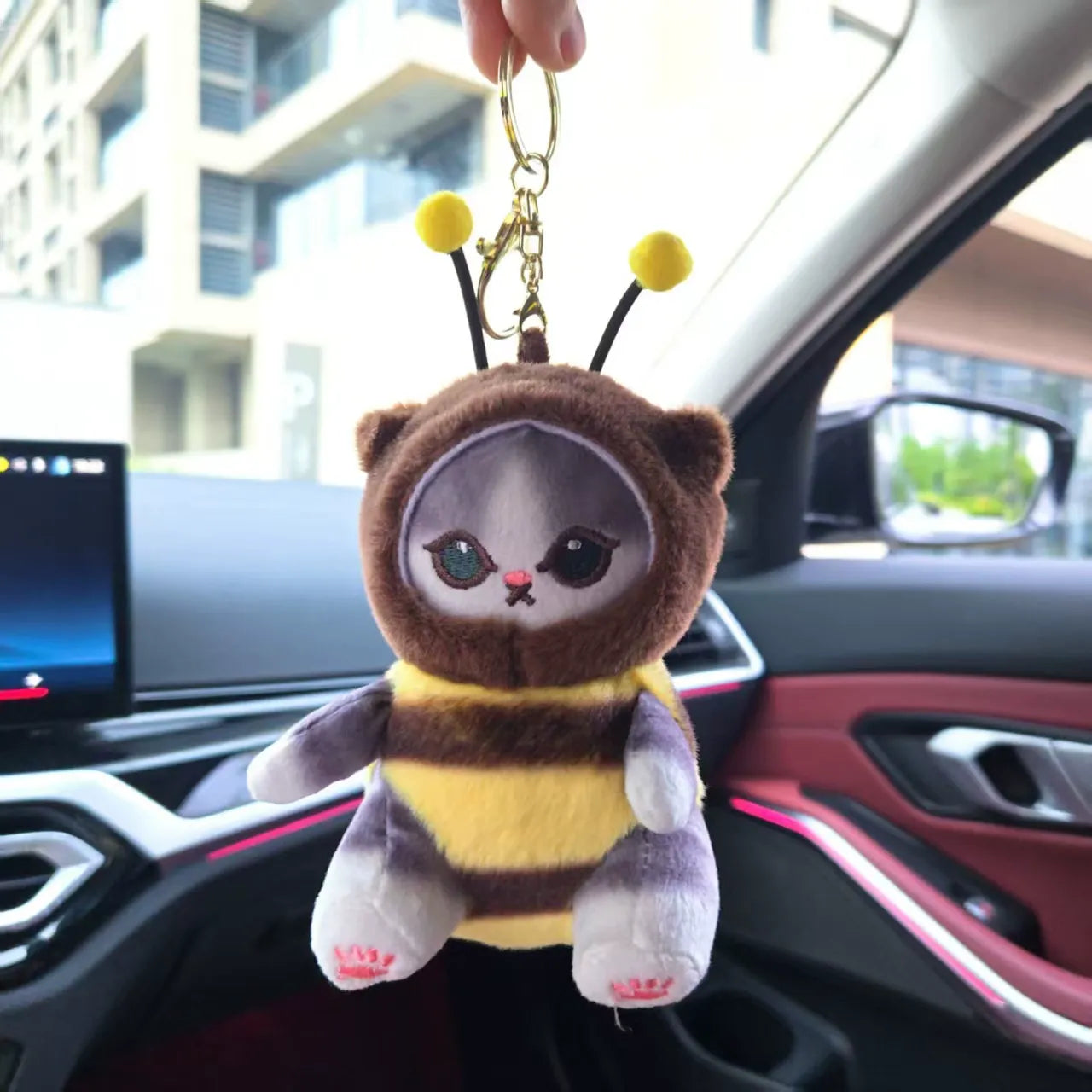 Mofusand Bee Series Plush Keychain
