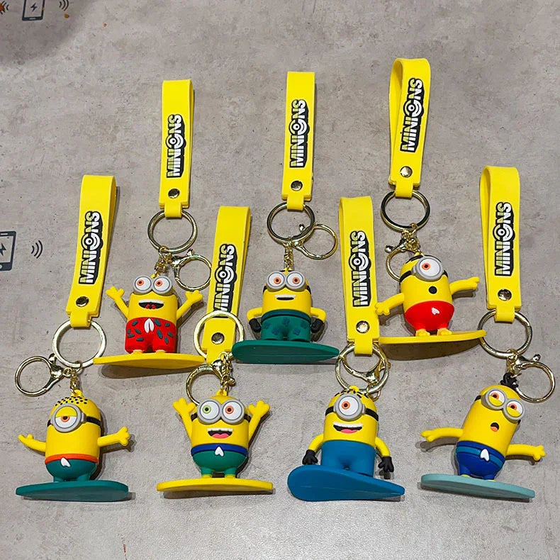 Minions Beach Fun 3D Keychain