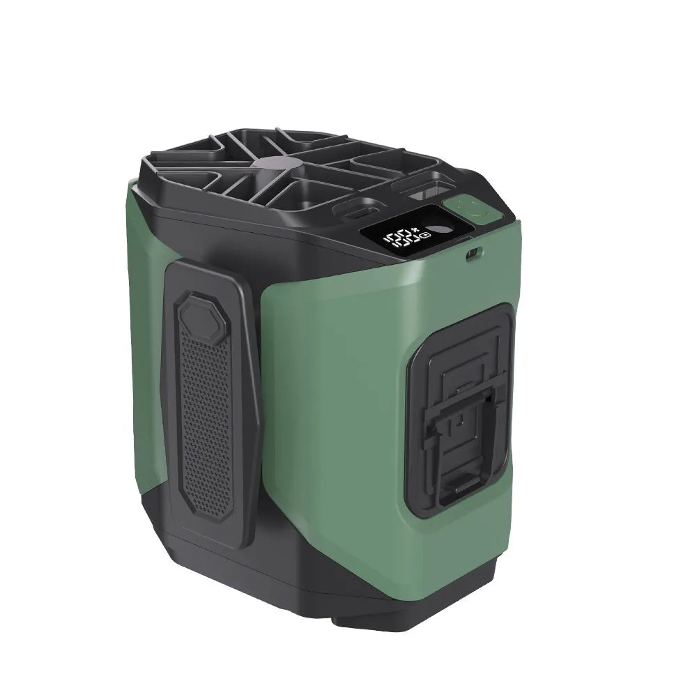 CoolFast Heavy-Duty Waist-Mounted Tactical Fan & Power Bank