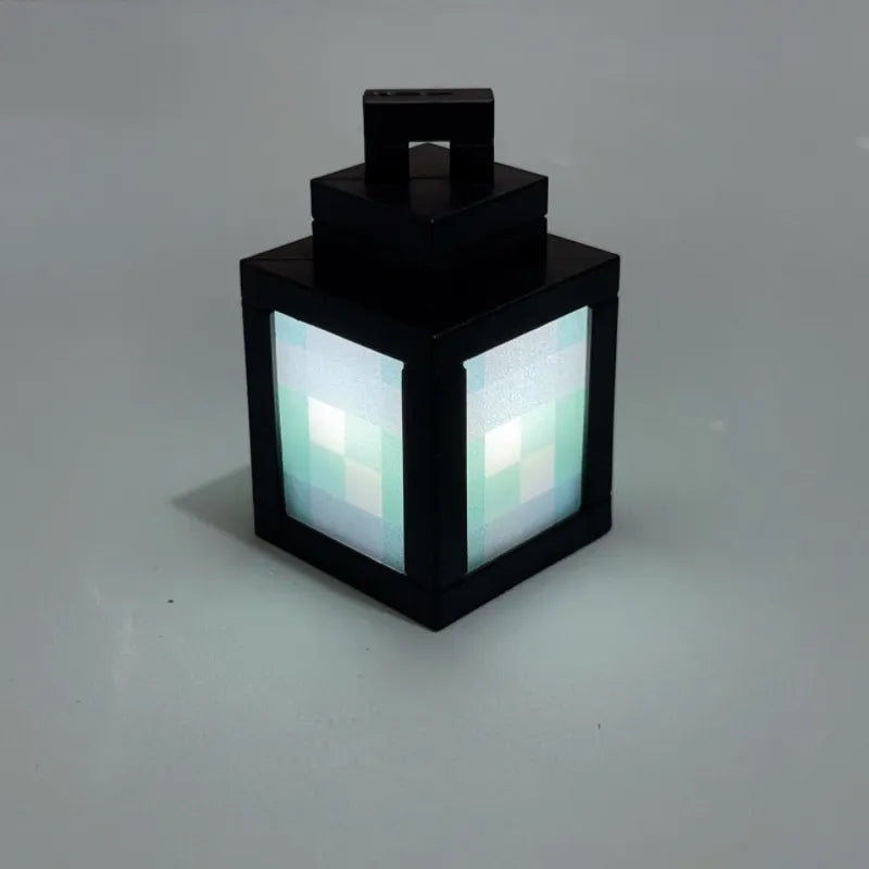 Minecraft Lantern LED Glowing Keychain