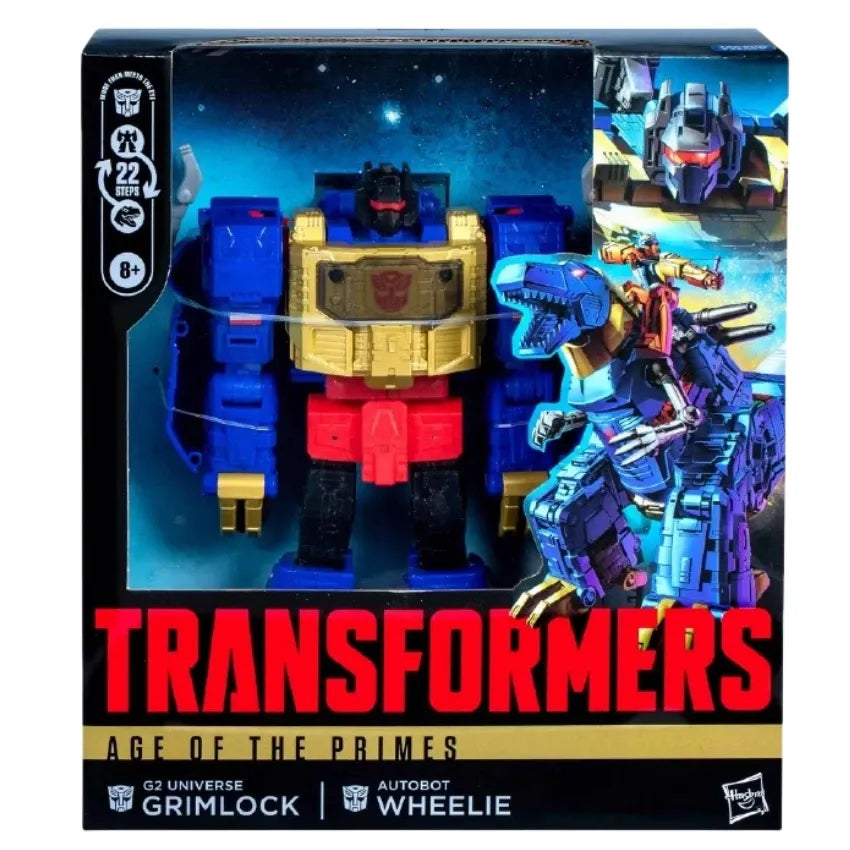 Transformers AoP G2 Grimlock & Autobot Wheelie Set