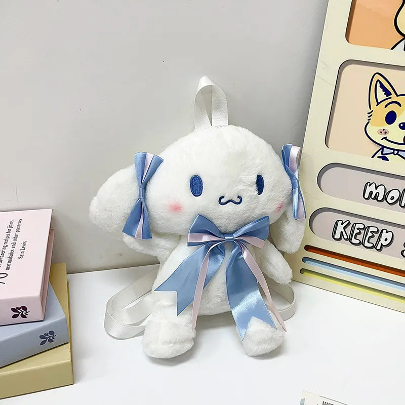 Sanliou Bow-Ribbon Duo Mini Backpack