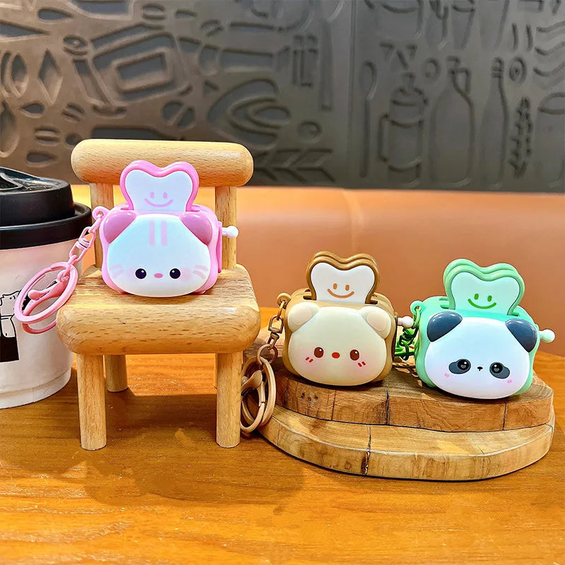 Pop-Up Toaster Animal Keychain