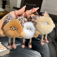 Glow Gaze Soot Sprite Pom Pom Keychain