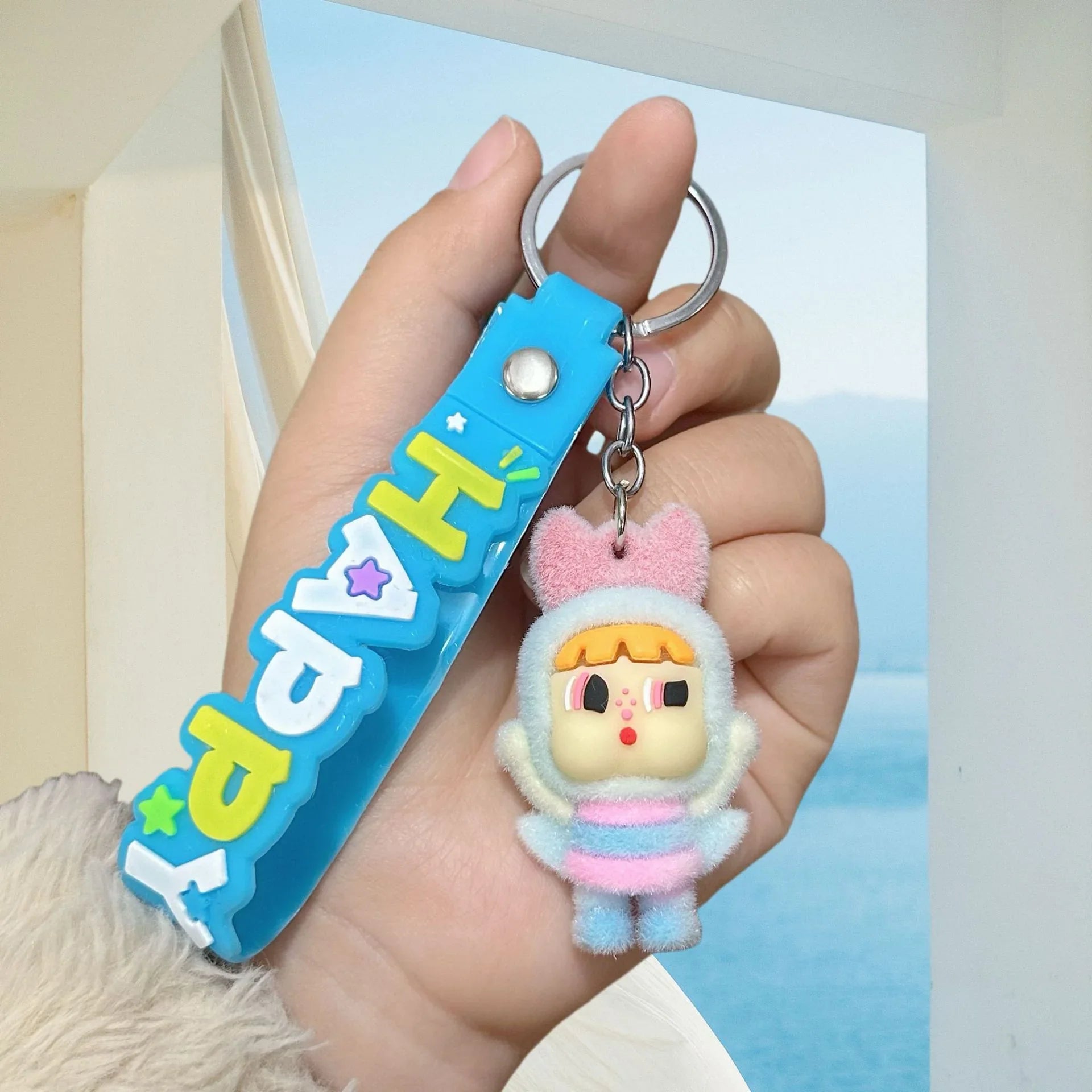 Cry Baby Happy Power Keychain