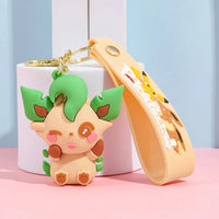 Pokemon Eeveelutions Chibi 3D Silicone Keychain