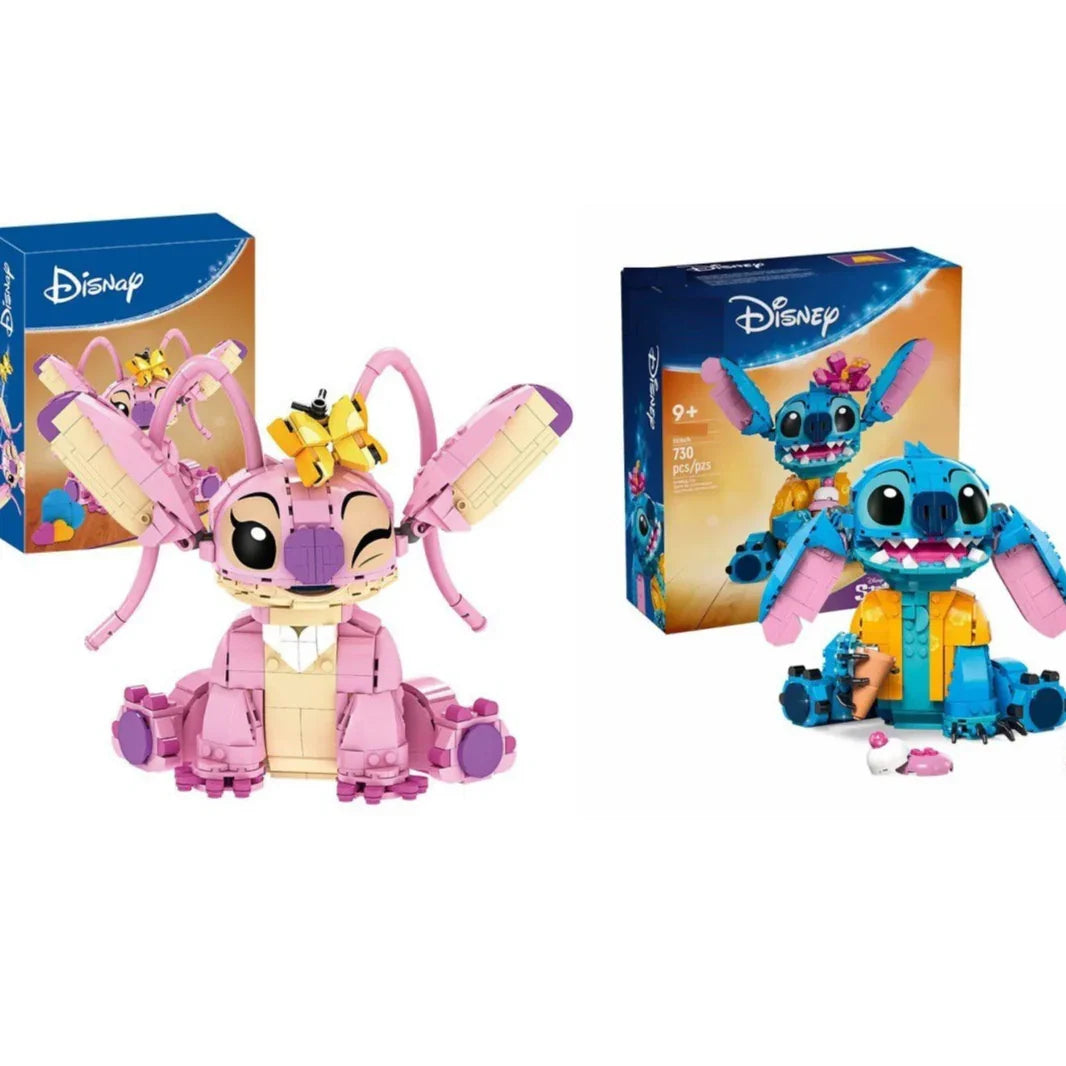 Two Disney-themed toy figures with their packaging on a white background