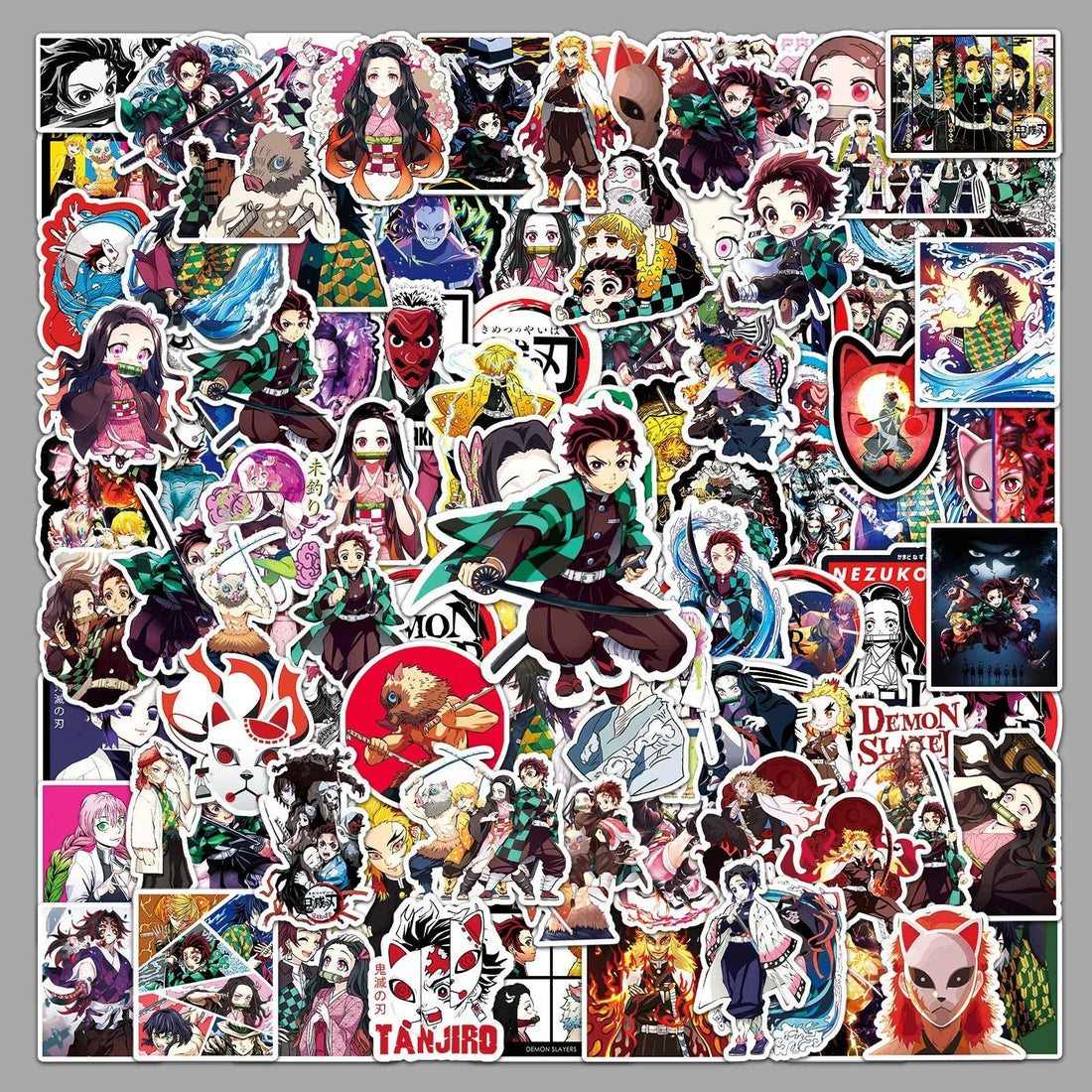 Demon Slayer Waterproof Anime Vinyl Sticker Pack (50 Pcs)